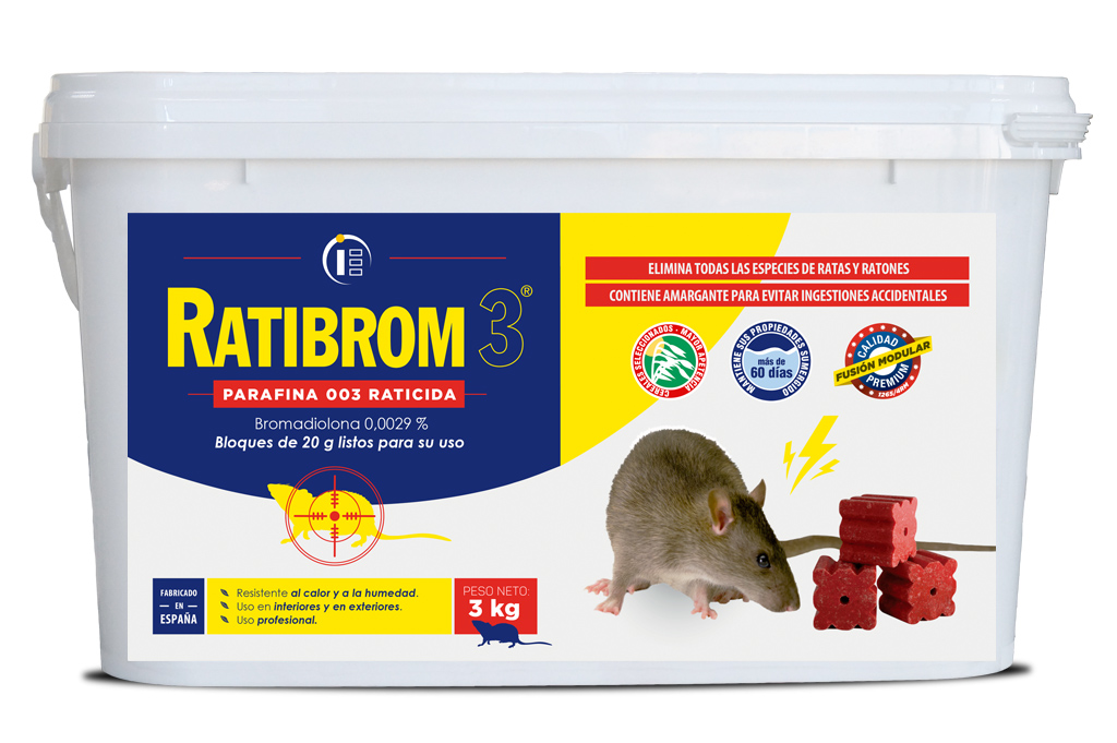 Ratibrom parafina cubo 3kg 20g 2026