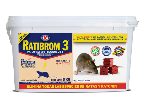 Ratibrom parafina 20 g cubo 3 kg
